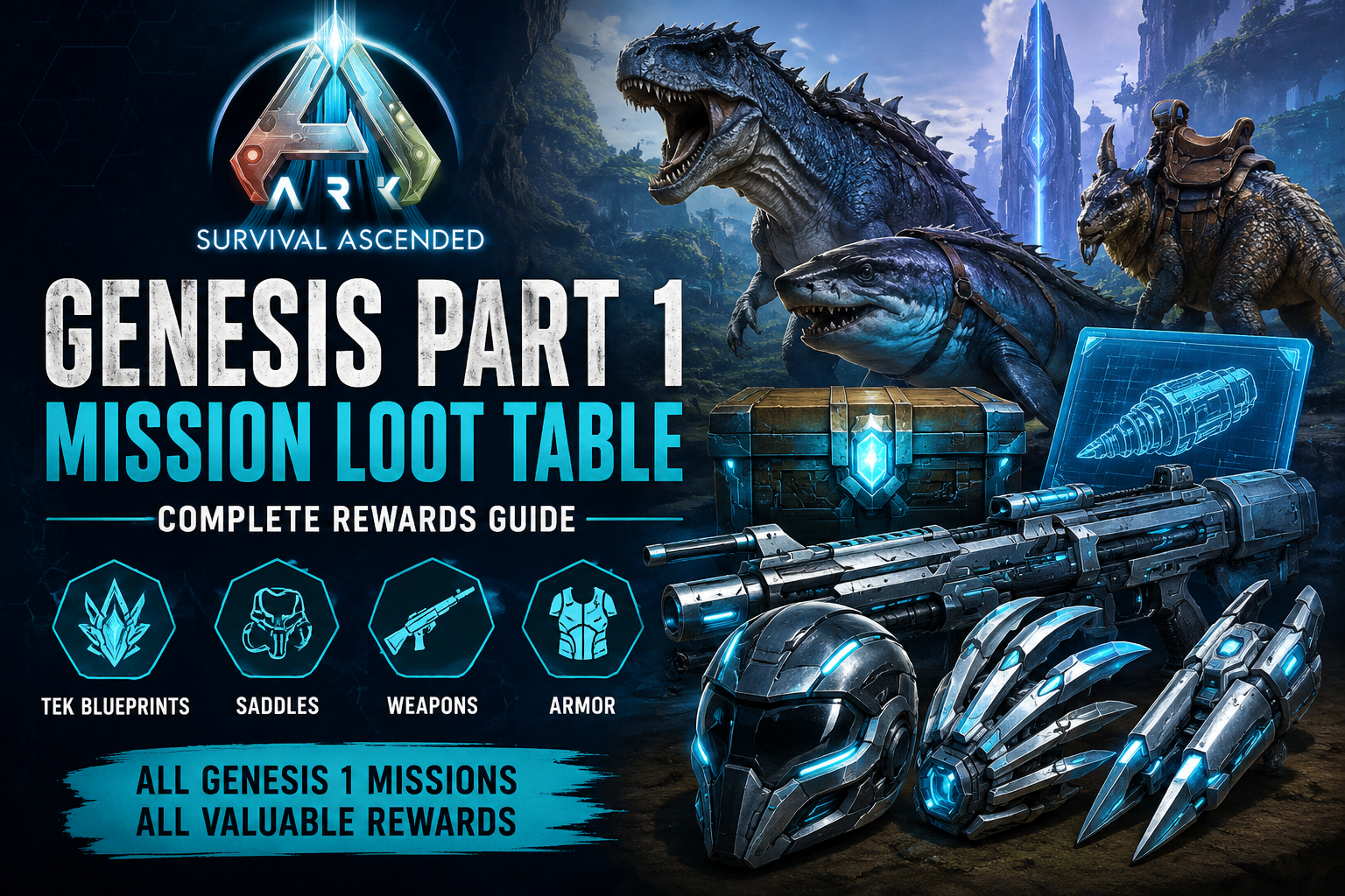 ARK: Survival Ascended Genesis Part 1 Mission Loot Table